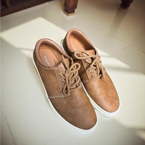 Goodiellow Casual Brown Leather Sneakers for Men